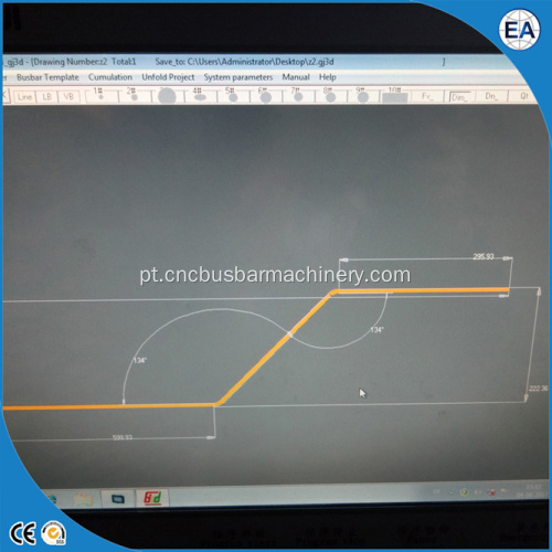 Máquina de flexão de barramento CNC com motor servo